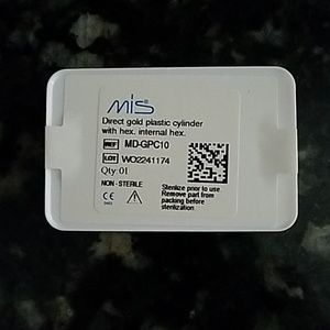 Gold dental implant abutments